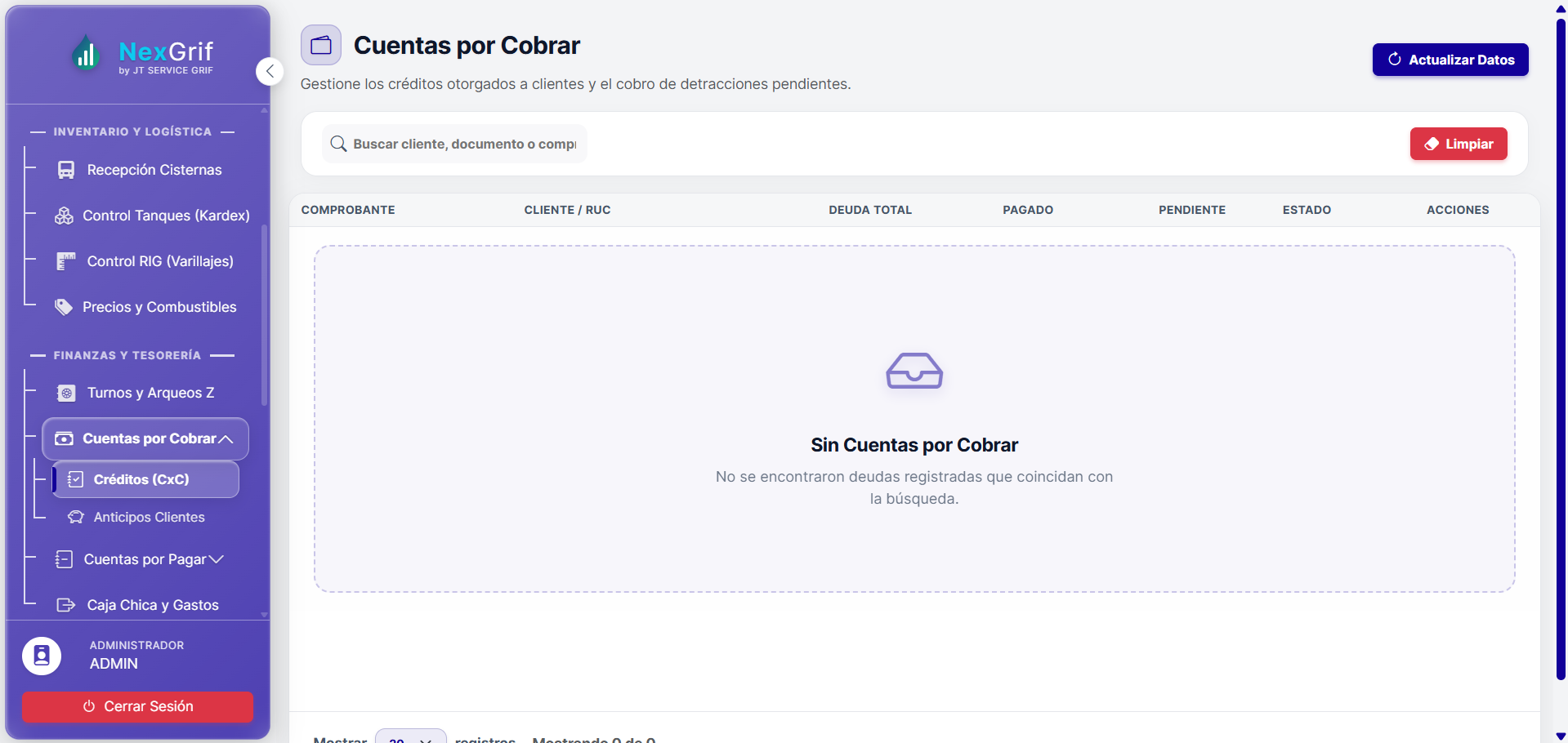 Pantalla del sistema 13