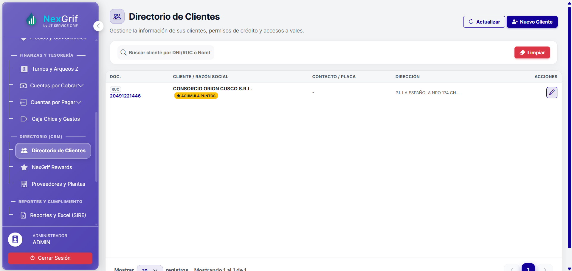 Pantalla del sistema 18
